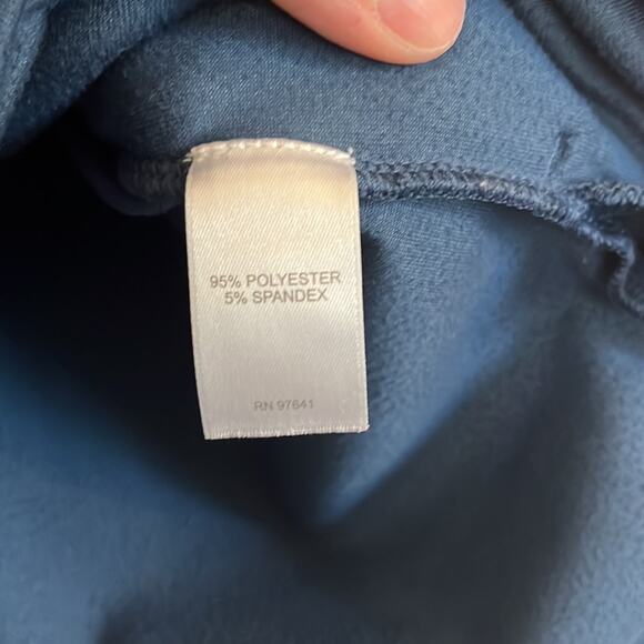 J. Jill purejill Velour Tunic Top w/ Pockets Size S Blue Long Sleeves Lounge - Picture 5 of 8